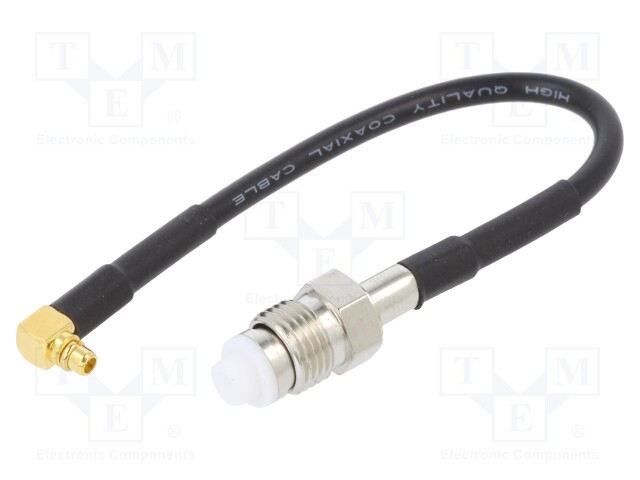 Antenna adapter; MMCX-B plug,FME-A socket; straight,angled