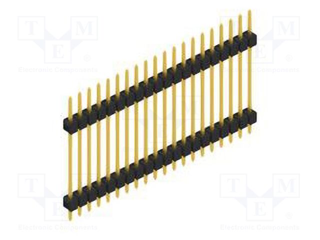 Connector: pin strips; pin header; male; PIN: 20; 2.54mm; THT; 1x20