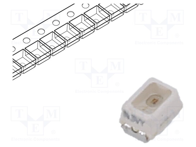 Power LED; red; 60°; 20mA; λd: 626-639nm; 2.3x1.3x1.4mm; SMD