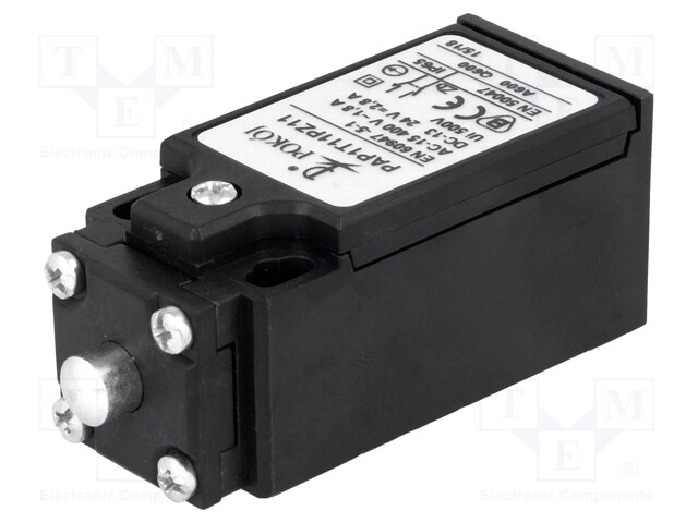 Limit switch; pin plunger Ø8mm; NO + NC; 10A; max.400VAC; PG13,5