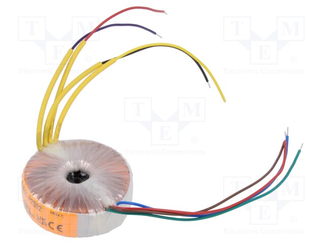 Transformer: toroidal; 15VA; 115VAC,230VAC; 22V; 22V; 0.341A