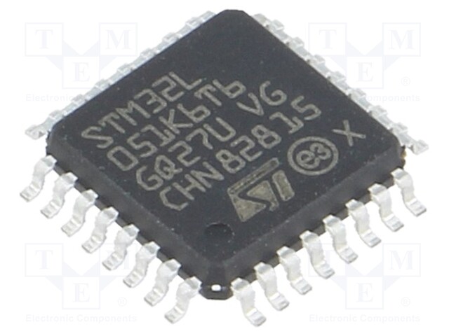ARM microcontroller; Flash: 32kB; 32MHz; SRAM: 8kB; LQFP32