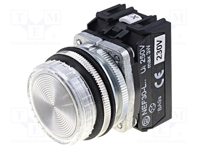 Control lamp; 30mm; NEF30; -15÷30°C; Illumin: LED,filament lamp