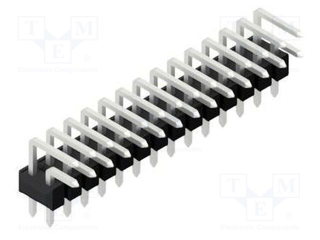Connector: pin strips; pin header; male; PIN: 28; 2.54mm; THT; 2x14