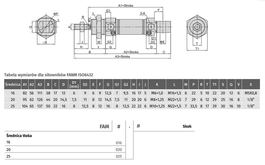 Round cylinder; Piston diam: 10mm; Piston stroke: 160mm; 1÷10bar