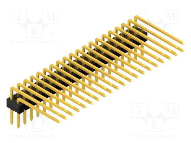 Connector: pin strips; pin header; male; PIN: 40; 2.54mm; THT; 2x20