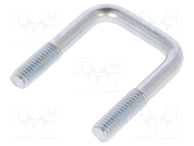 U-bolt; C; steel; zinc; Thread len: 16mm; Int.width: 23mm; H: 40mm