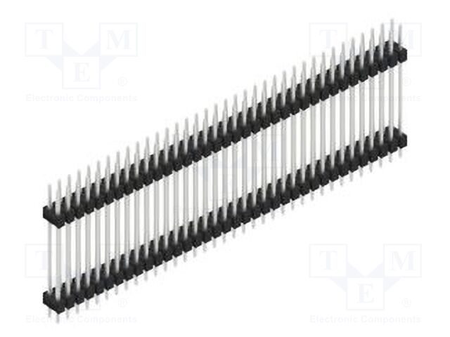 Connector: pin strips; pin header; male; PIN: 72; 2.54mm; THT; 2x36
