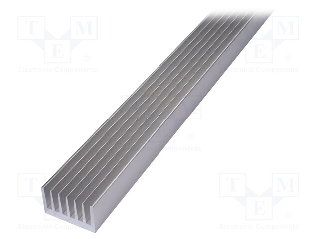 Heatsink: extruded; grilled; natural; L: 1000mm; W: 66mm; H: 40mm