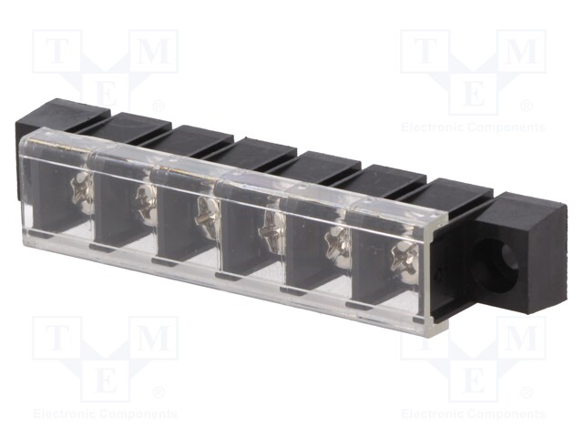 PCB terminal block; straight; 10mm; ways: 6; THT,screw terminal