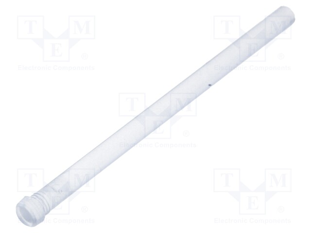 Fibre for LED; round; Ø3.2mm; Front: convex; straight