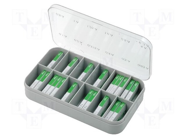 Kit contents: fuses; fuse; 5x20mm; Range of val: 100mA÷6,3A