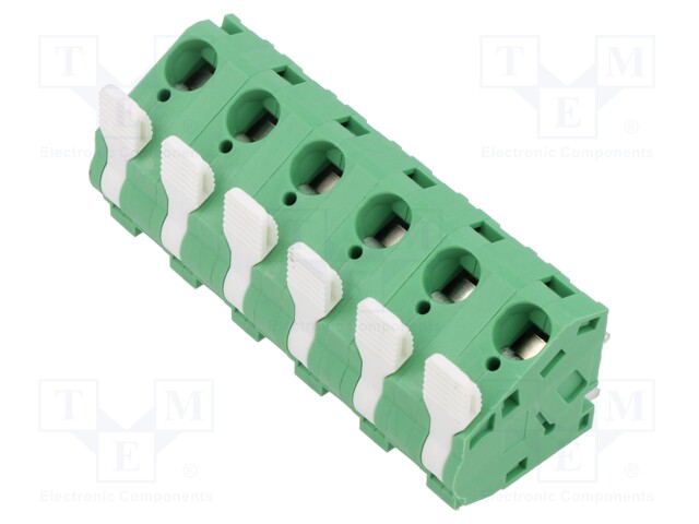 Connector: PCB terminal block; terminal; angled; Plating: tinned