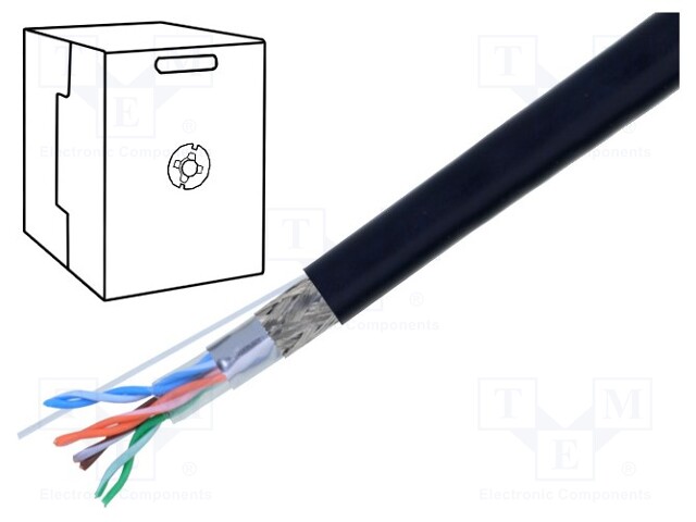 Wire; SF/UTP; industrial Ethernet; 5e; stranded; Cu; 4x2x24AWG