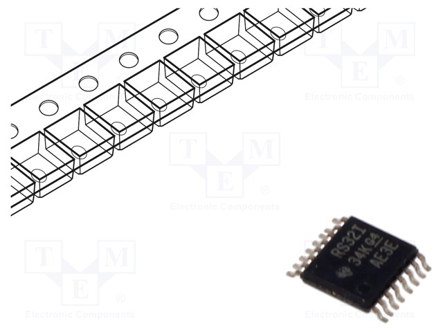 IC: interface; receiver,line driver; RS232; 250kbps; TSSOP16