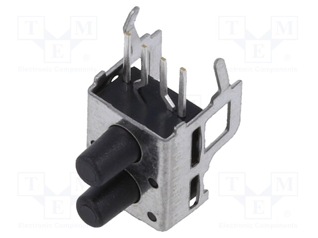 Switch: microswitch TACT; Pos: 2; SPST-NO x2; 0.05A/12VDC; round