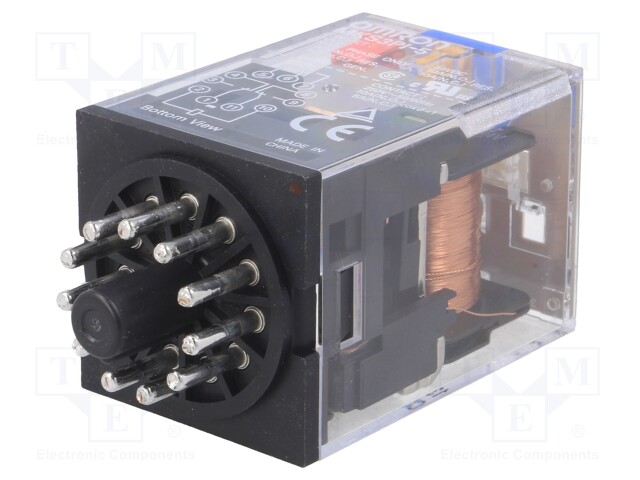 Relay: electromagnetic; 3PDT; Ucoil: 24VDC; 10A/250VAC; 10A/30VDC