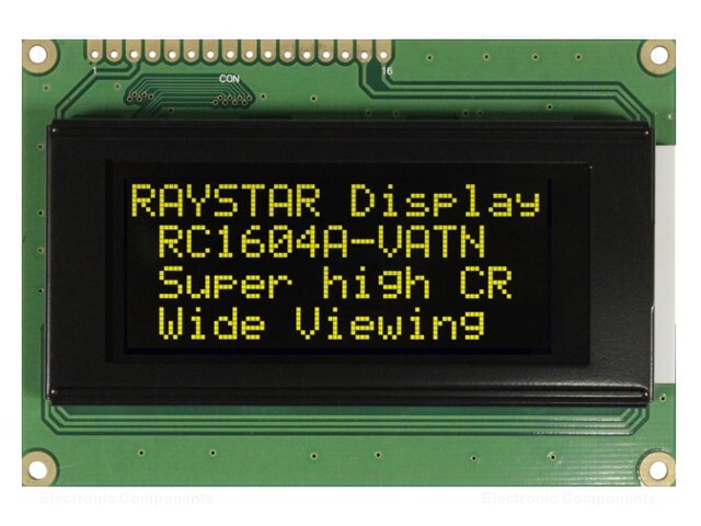 Display: LCD; alphanumeric; VA Negative; 16x4; 87x60x13.6mm; LED