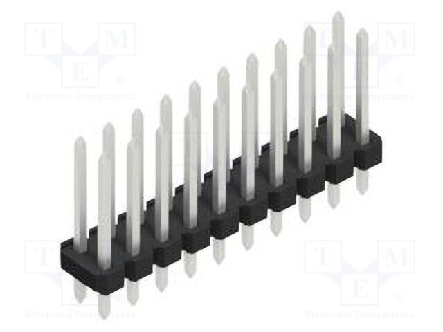 Connector: pin strips; pin header; male; PIN: 20; 2.54mm; THT; 2x10