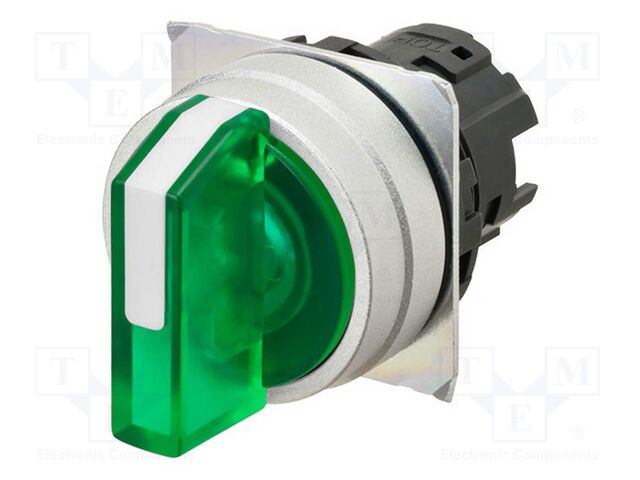 Switch: rotary; 22mm; depending on the holder; Pos: 3