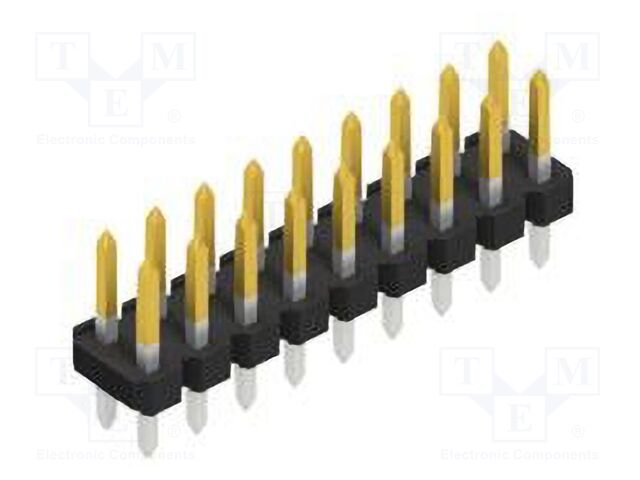 Connector: pin strips; pin header; male; PIN: 18; 2.54mm; THT; 2x9
