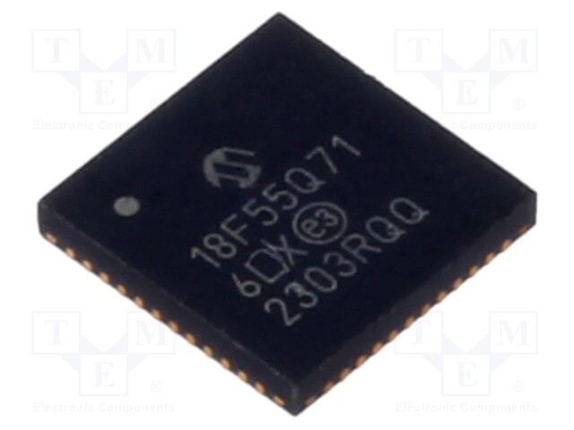 IC: PIC microcontroller; Memory: 32kB; SRAM: 2kB; EEPROM: 256B; SMD