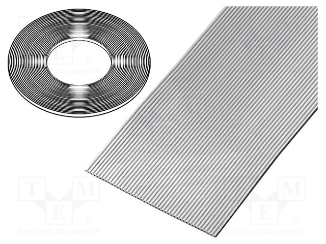 Wire: ribbon; flat; 1mm; stranded; Cu; 14x28AWG; unshielded; PVC