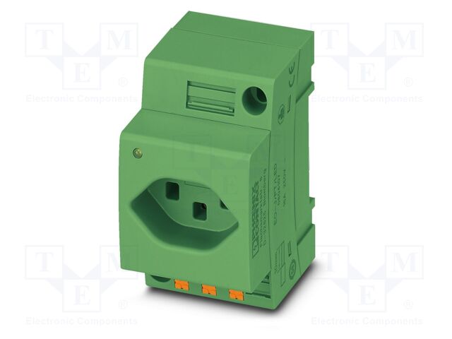 Connector: AC supply; socket; female; 16A; PIN: 3; push-in; 250VAC