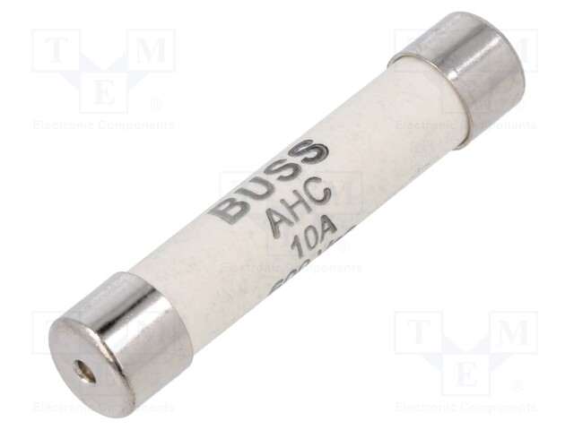 Fuse: fuse; quick blow; 10A; 600VAC; ceramic,cylindrical; 6.3x32mm