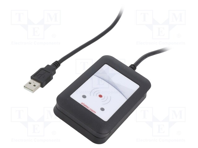 RFID reader; 4.3÷5.5V; USB; Range: 100mm; 88x56x18mm; 140mA; black