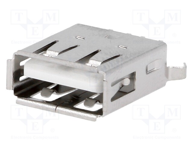 Socket; USB A; on PCBs; THT; PIN: 4; straight