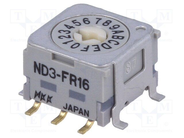 Encoding switch; horizontal; Rcont max: 30mΩ; Rinsul min: 1000MΩ