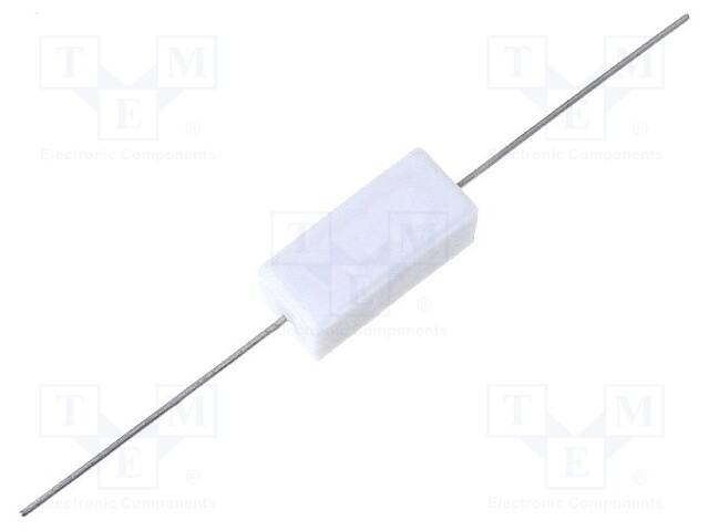 Resistor: wire-wound; cement; THT; 2.7kΩ; 5W; ±5%; 10x9x22mm