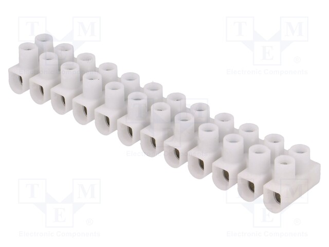 Terminal block; screw terminal; ways: 12; 1÷4mm2; terminals: 24