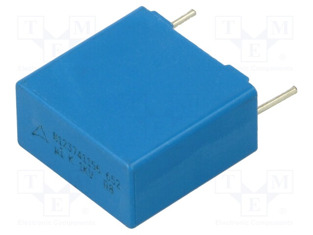 DC Film Capacitor, 0.1 µF, 1 kV, Metallized PP, ± 10%, B32652 Series