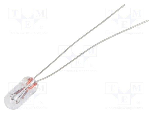 Filament lamp: miniature; 28VDC; 24mA; Bulb: T1; Ø: 3.15mm; L: 6.35mm