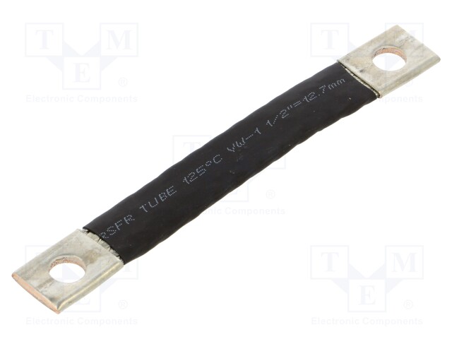 Braids; tape; 16mm2; Ø1: 9mm; Ø2: 9mm; L: 100mm; max.105°C; 20kV/mm