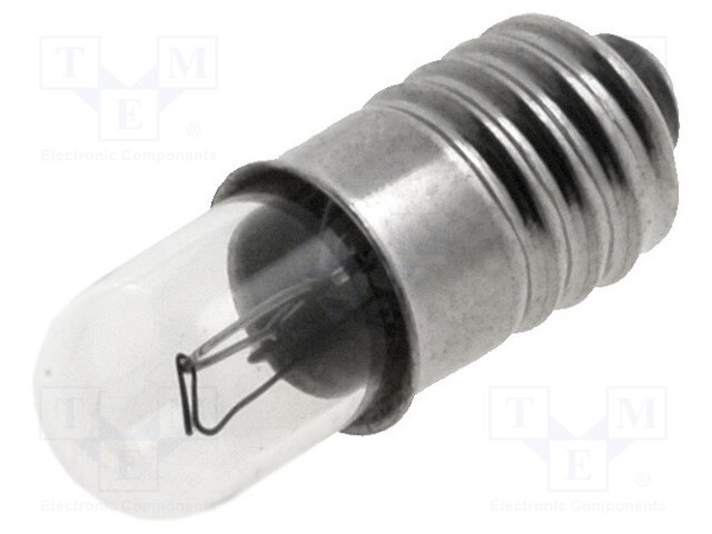 Filament lamp: miniature; E5,5; 12VDC; 150mA; 1.8W; Ø: 4.7mm; L: 15mm