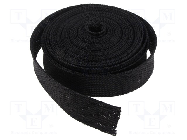 Polyester braid; ØBraid : 20÷35mm; polyester; black; -55÷150°C