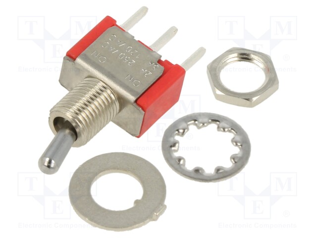 Switch: toggle; Pos: 2; SPDT; ON-ON; 2A/250VAC; 5A/28VDC; -30÷85°C