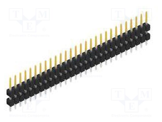 Connector: pin strips; pin header; male; PIN: 28; 2.54mm; THT; 1x28