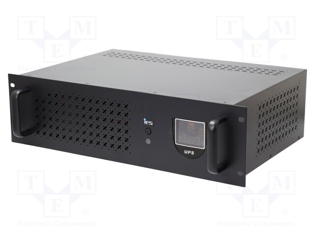 Power supply: UPS; 437x307x132mm; 1.2kW; 2kVA; 12.6kg; 9Ah; 0÷40°C