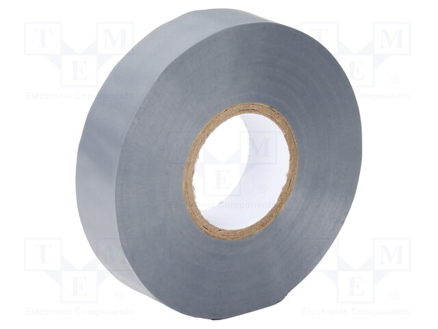 Tape: electrical insulating; W: 19mm; L: 20m; Thk: 0.15mm; grey; IT