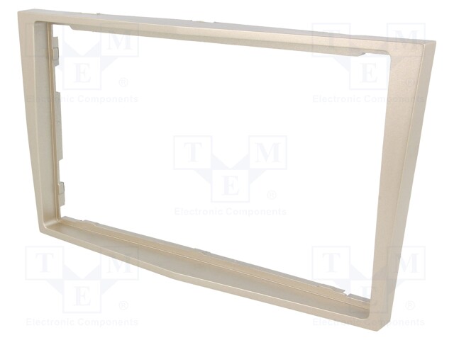 Radio mounting frame; Opel; 2 DIN; satin-stone