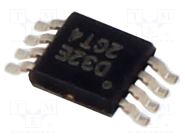 IC: D/A converter; 16bit; 93ksps; Ch: 2; VSSOP8; -40÷105°C; ±1LSB