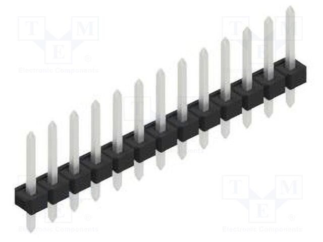 Connector: pin strips; pin header; male; PIN: 13; 2.54mm; THT; 1x13