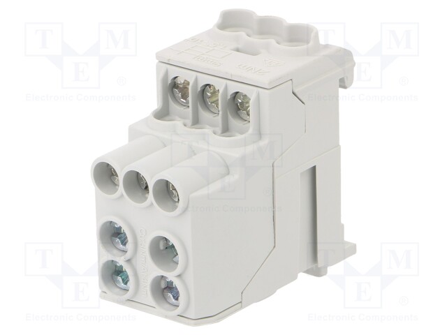 Splice terminal: distribution block; 10mm2,25mm2; ways: 1; grey