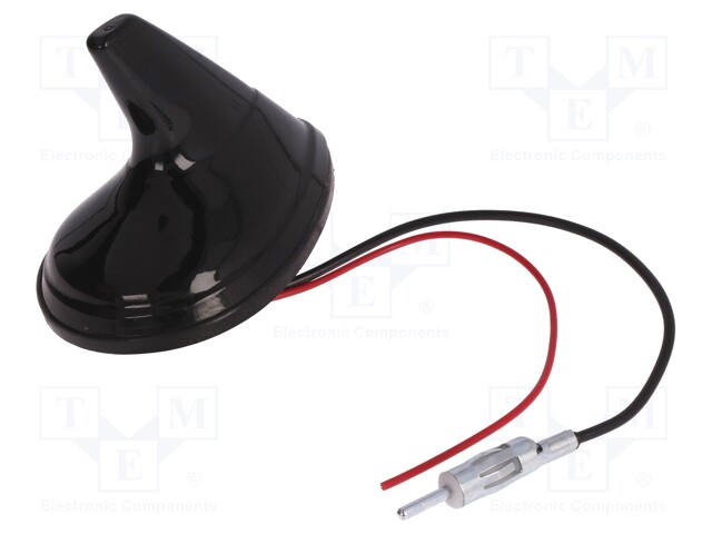 Antenna; SHARK; AM,FM; DIN; 12VDC; Kind: RG174