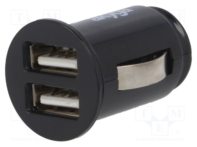 Automotive power supply; USB A socket x2; Sup.volt: 12÷24VDC