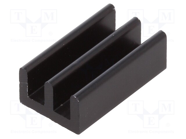 Heatsink: extruded; black; L: 17mm; W: 10mm; H: 6mm; 41K/W; aluminium
